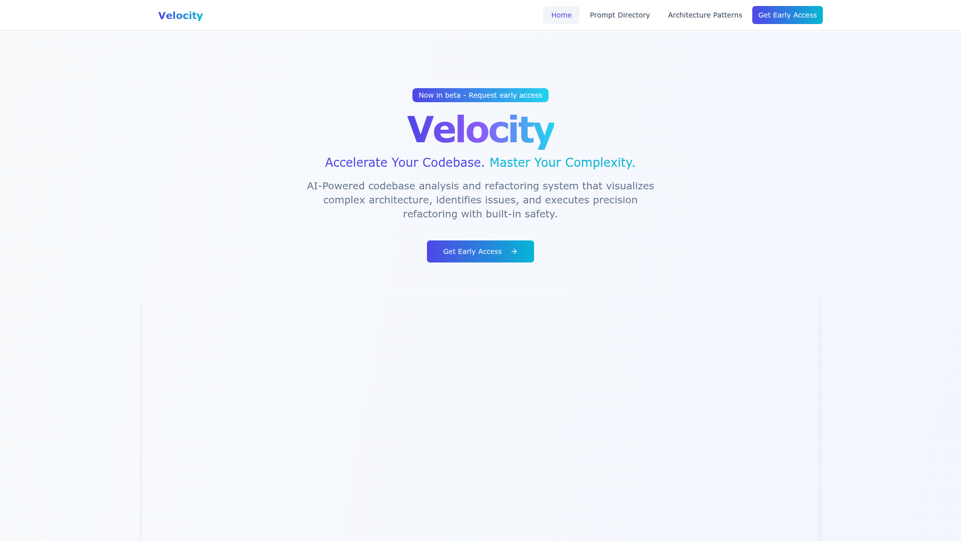 Earlier capture of Velocity; not evidence of current availability